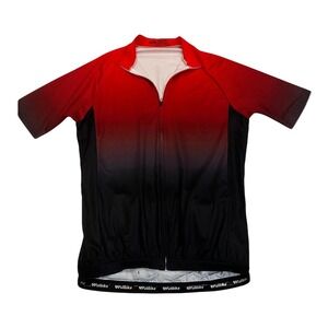 Wulibike Cycling Jersey Men's Medium Short Sleeve Ombre Full Zip Spandex